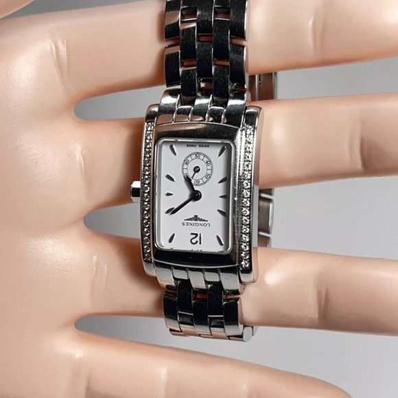 Longines Dolce Vita Diamond Steel Quartz Women's Watch Diamonds L5.155.0 - Picture 3 of 15